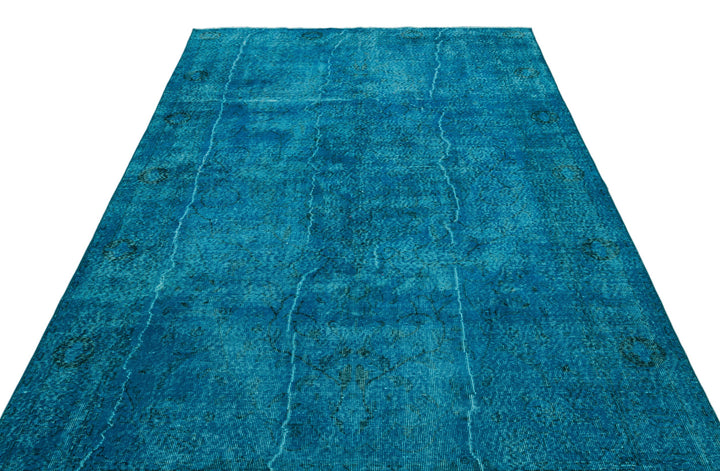 Athens Turquoise Tumbled Wool Hand Woven Rug 190 x 312
