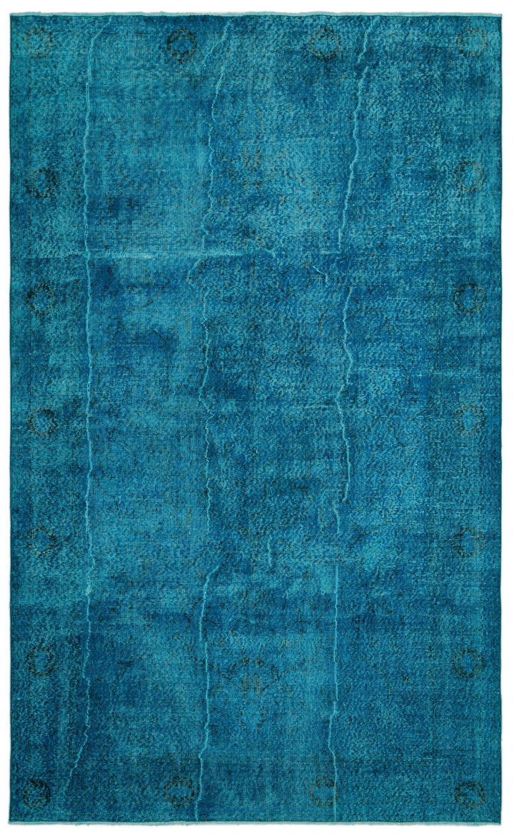 Athens Turquoise Tumbled Wool Hand Woven Rug 190 x 312