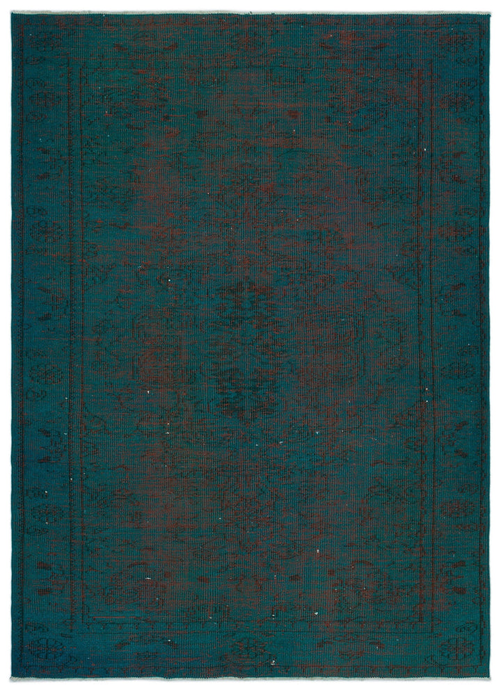 Athens Turquoise Tumbled Wool Hand Woven Rug 181 x 260