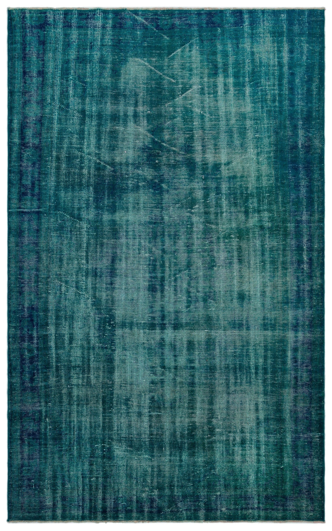 Athens Turquoise Tumbled Wool Hand Woven Rug 173 x 276