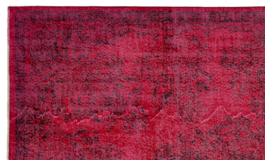 Athens Red Tumbled Wool Hand Woven Carpet 168 x 286