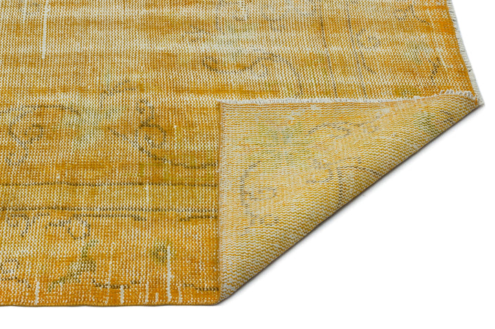 Athens Yellow Tumbled Wool Hand Woven Rug 177 x 280