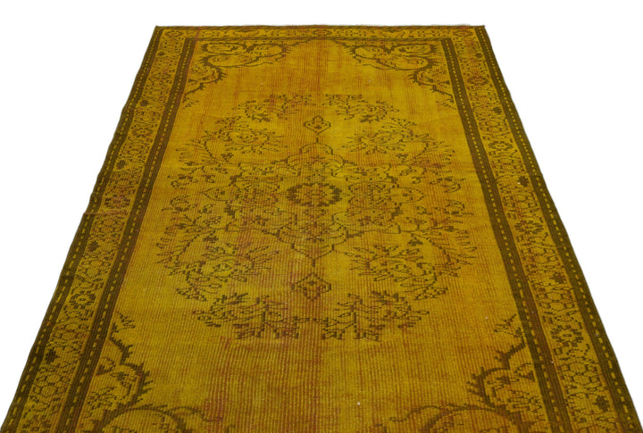 Athens Yellow Tumbled Wool Hand Woven Carpet 150 x 260