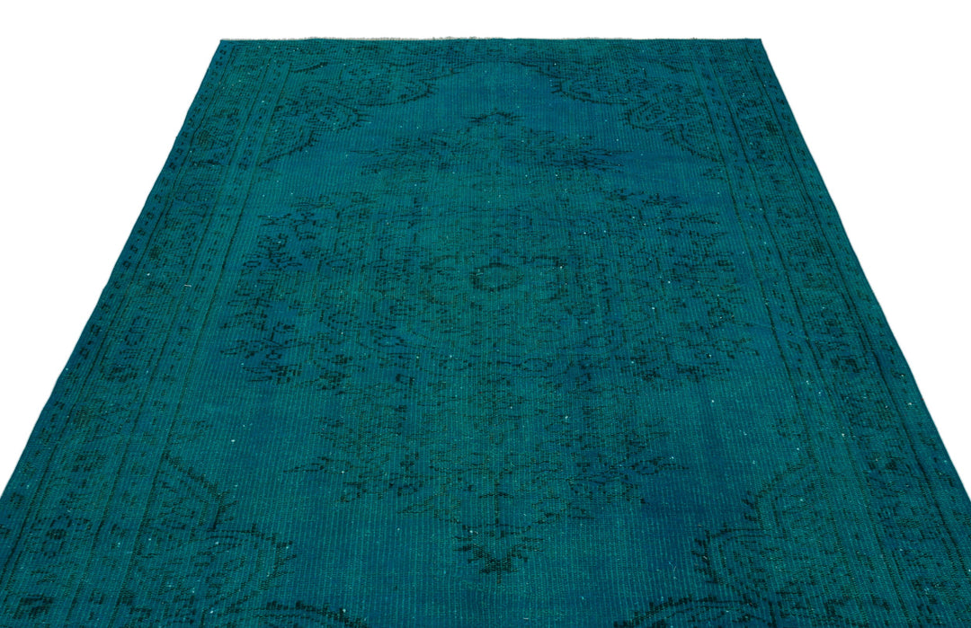 Athens Turquoise Tumbled Wool Hand Woven Rug 178 x 262