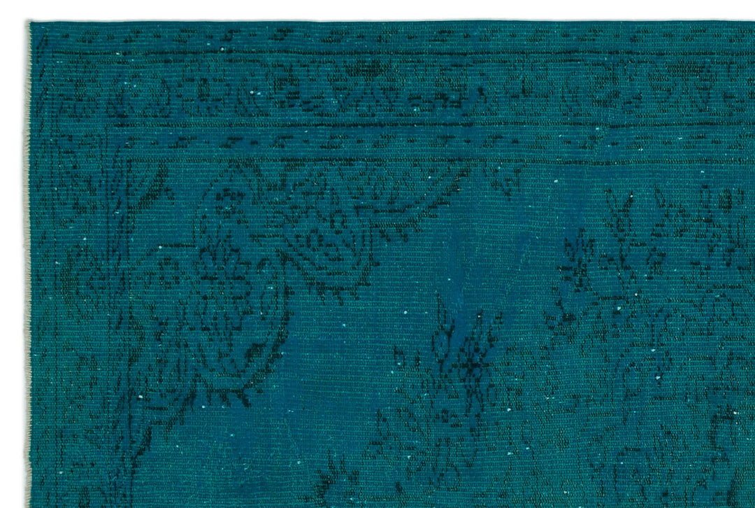 Athens Turquoise Tumbled Wool Hand Woven Rug 178 x 262