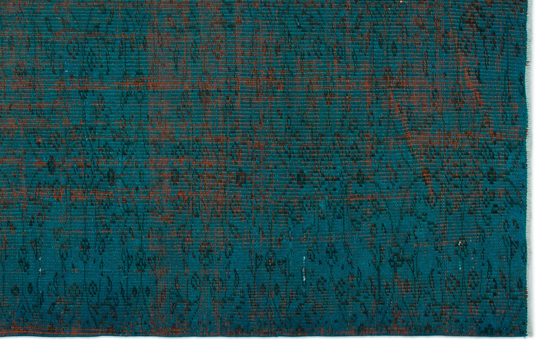 Athens Turquoise Tumbled Wool Hand Woven Carpet 158 x 241