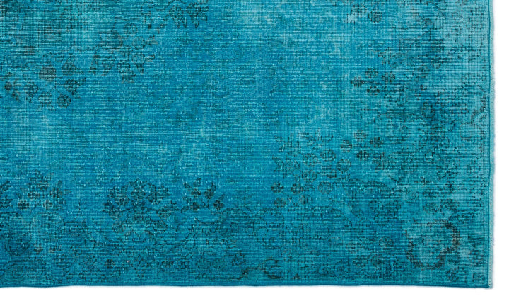Athens Turquoise Tumbled Wool Hand Woven Carpet 170 x 288