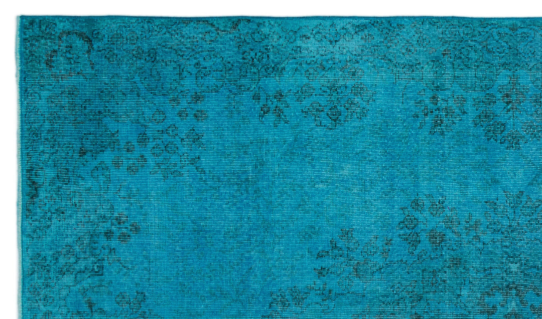 Athens Turquoise Tumbled Wool Hand Woven Carpet 170 x 288