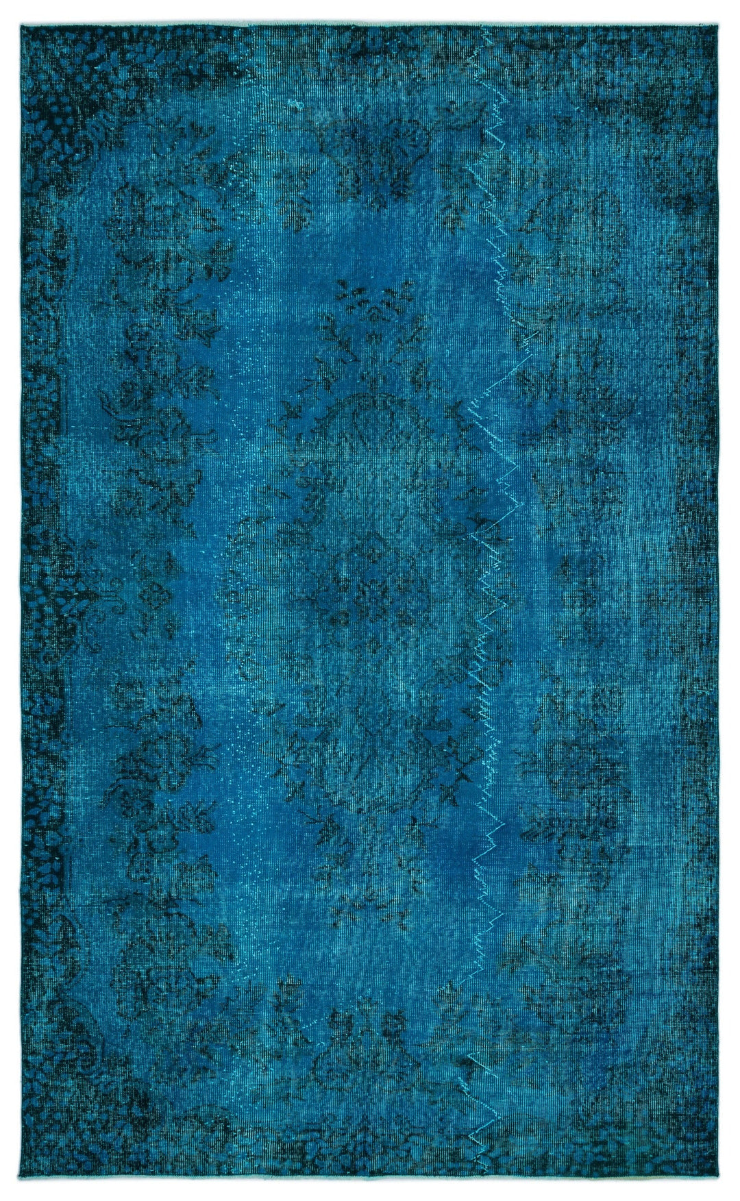 Athens Turquoise Tumbled Wool Hand Woven Rug 172 x 284
