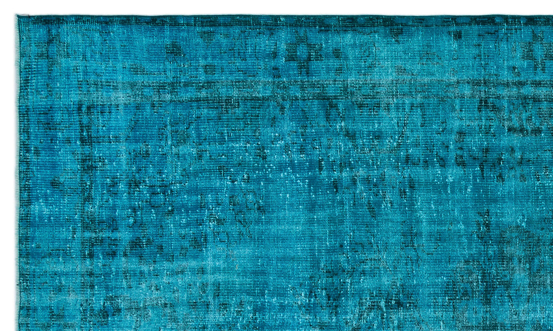 Athens Turquoise Tumbled Wool Hand Woven Carpet 186 x 313