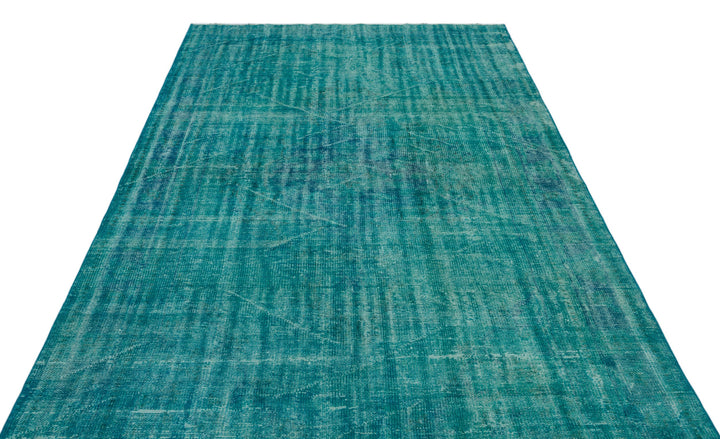 Athens Turquoise Tumbled Wool Hand Woven Rug 187 x 298