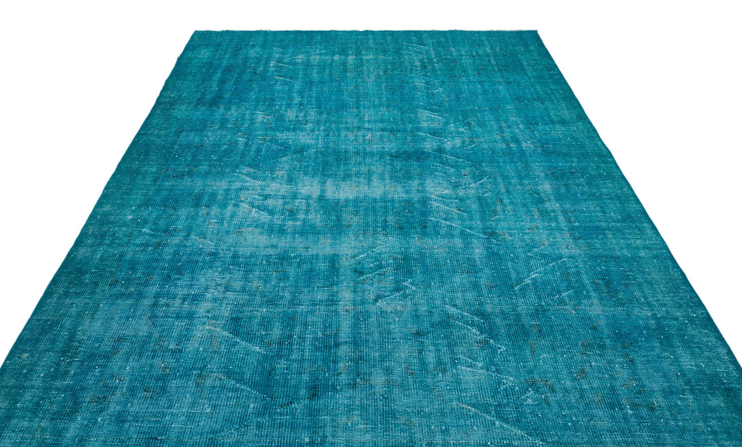 Athens Turquoise Tumbled Wool Hand Woven Carpet 218 x 310
