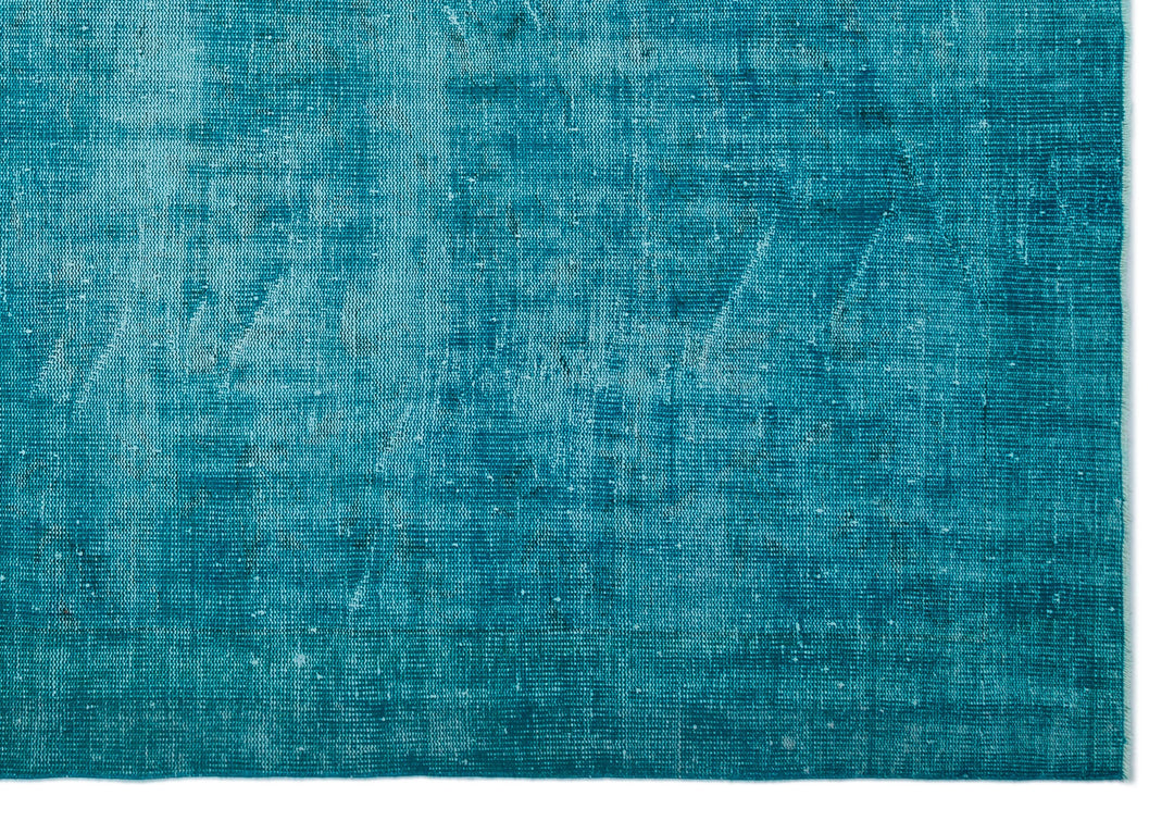 Athens Turquoise Tumbled Wool Hand Woven Carpet 218 x 310