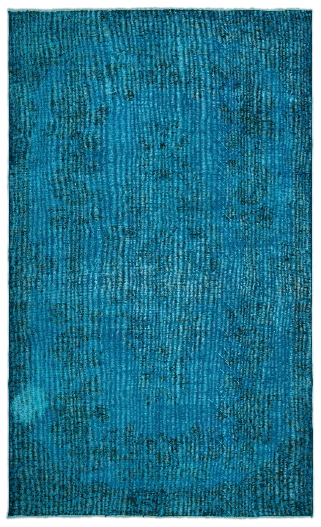 Athens Turquoise Tumbled Wool Hand Woven Carpet 168 x 280
