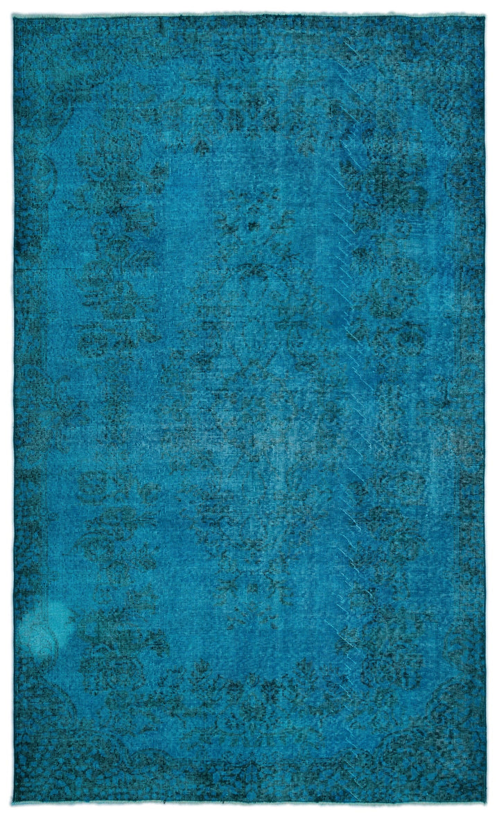 Athens Turquoise Tumbled Wool Hand Woven Carpet 168 x 280