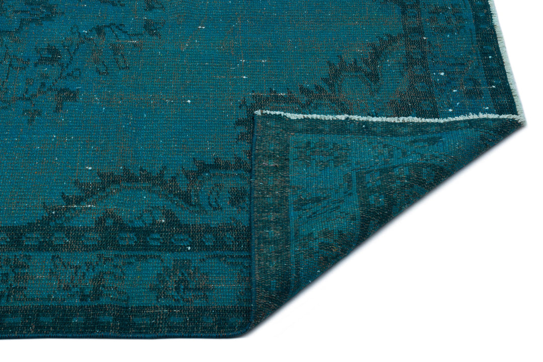 Athens Turquoise Tumbled Wool Hand Woven Carpet 150 x 272