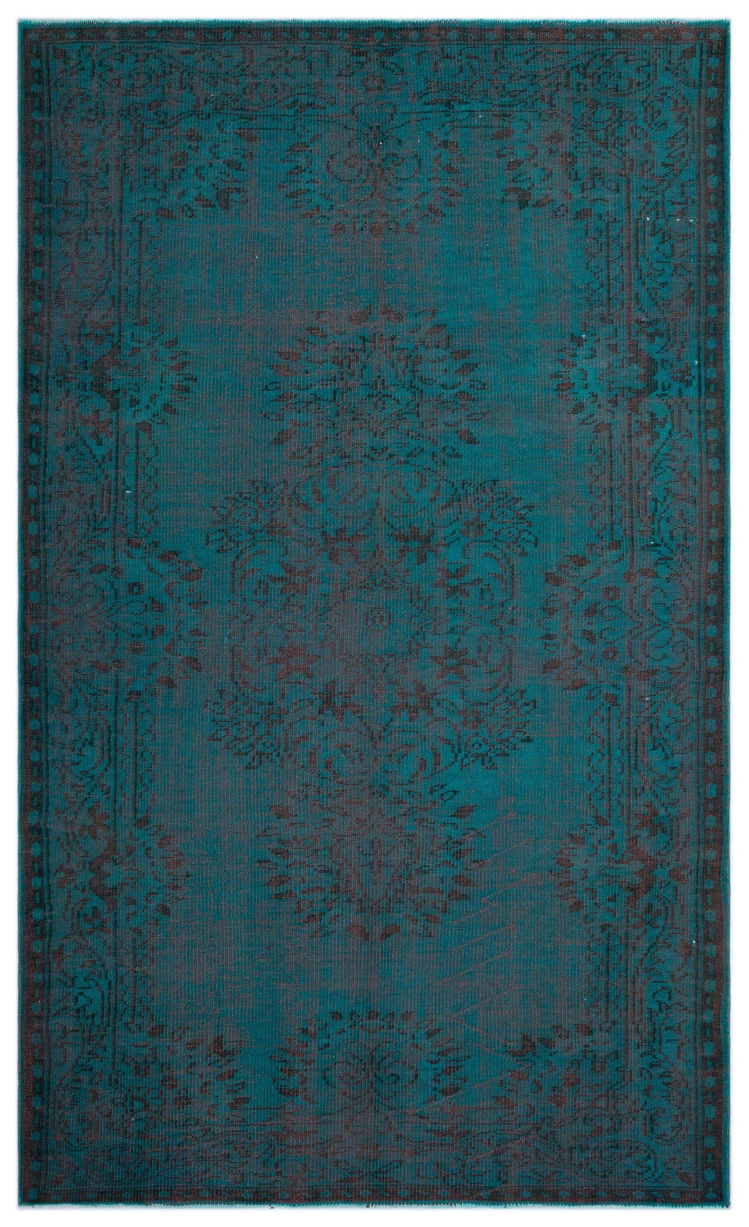 Athens Turquoise Tumbled Wool Hand Woven Rug 171 x 289