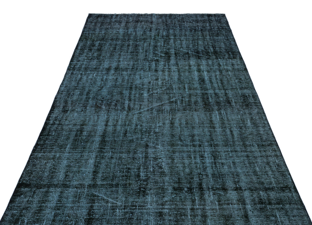 Athens Turquoise Tumbled Wool Hand Woven Carpet 148 x 345