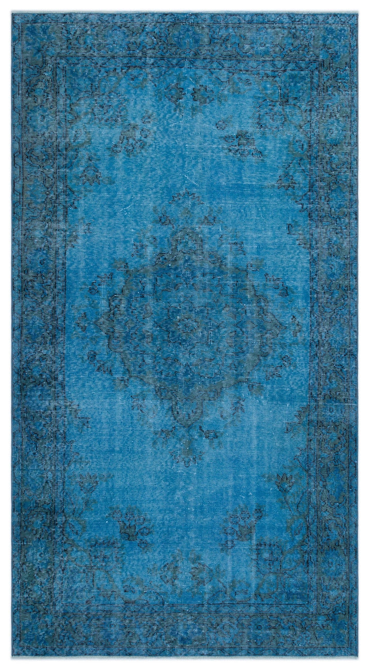 Athens Turquoise Tumbled Wool Hand Woven Carpet 132 x 250