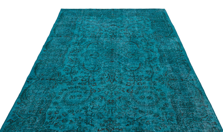 Athens Turquoise Tumbled Wool Hand Woven Rug 174 x 279