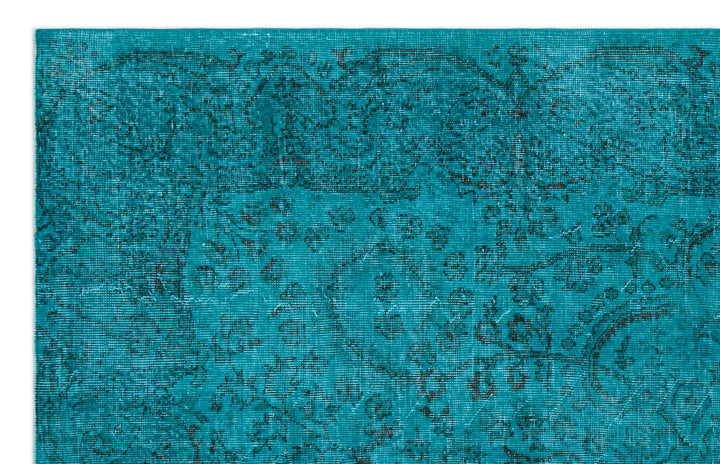 Athens Turquoise Tumbled Wool Hand Woven Rug 174 x 279
