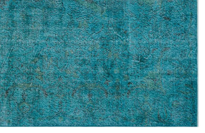 Athens Turquoise Tumbled Wool Hand Woven Rug 194 x 309
