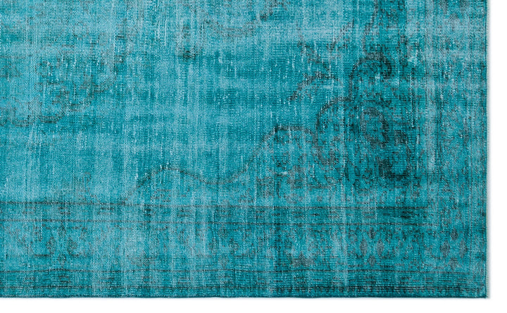 Athens Turquoise Tumbled Wool Hand Woven Carpet 185 x 307