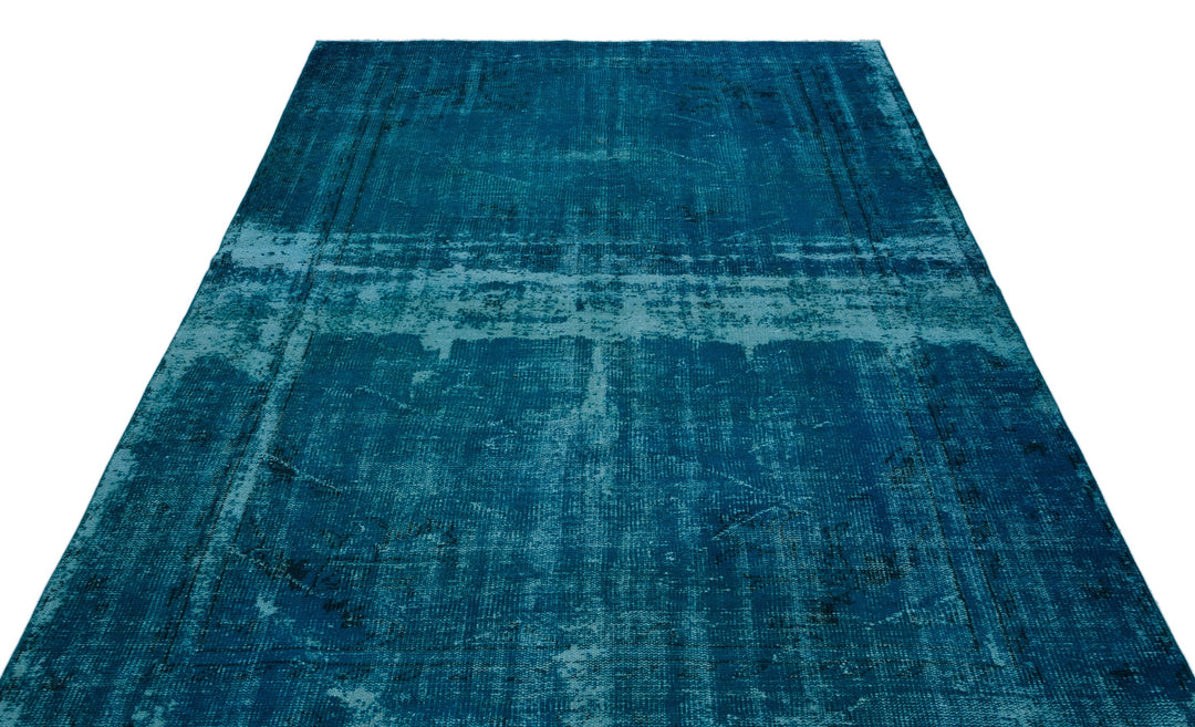 Athens Turquoise Tumbled Wool Hand Woven Carpet 185 x 272