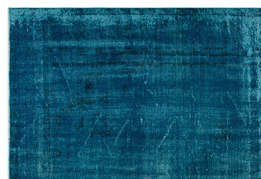 Athens Turquoise Tumbled Wool Hand Woven Carpet 185 x 272