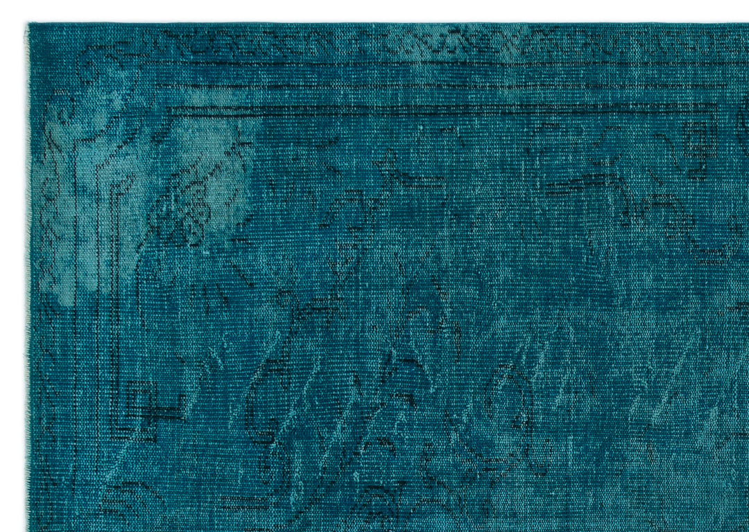 Athens Turquoise Tumbled Wool Hand Woven Rug 189 x 267
