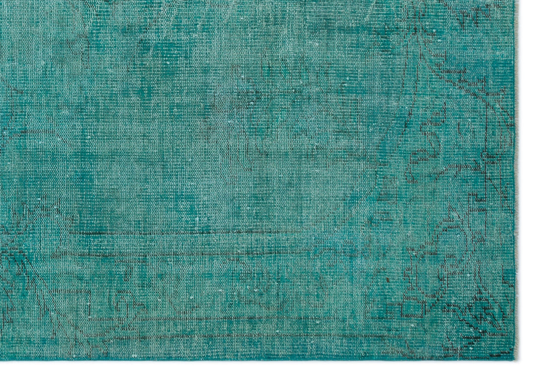 Athens Turquoise Tumbled Wool Hand Woven Rug 172 x 244
