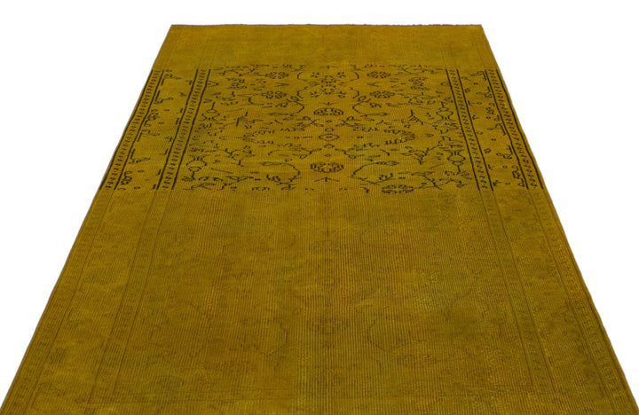 Athens Yellow Tumbled Wool Hand Woven Carpet 160 x 243