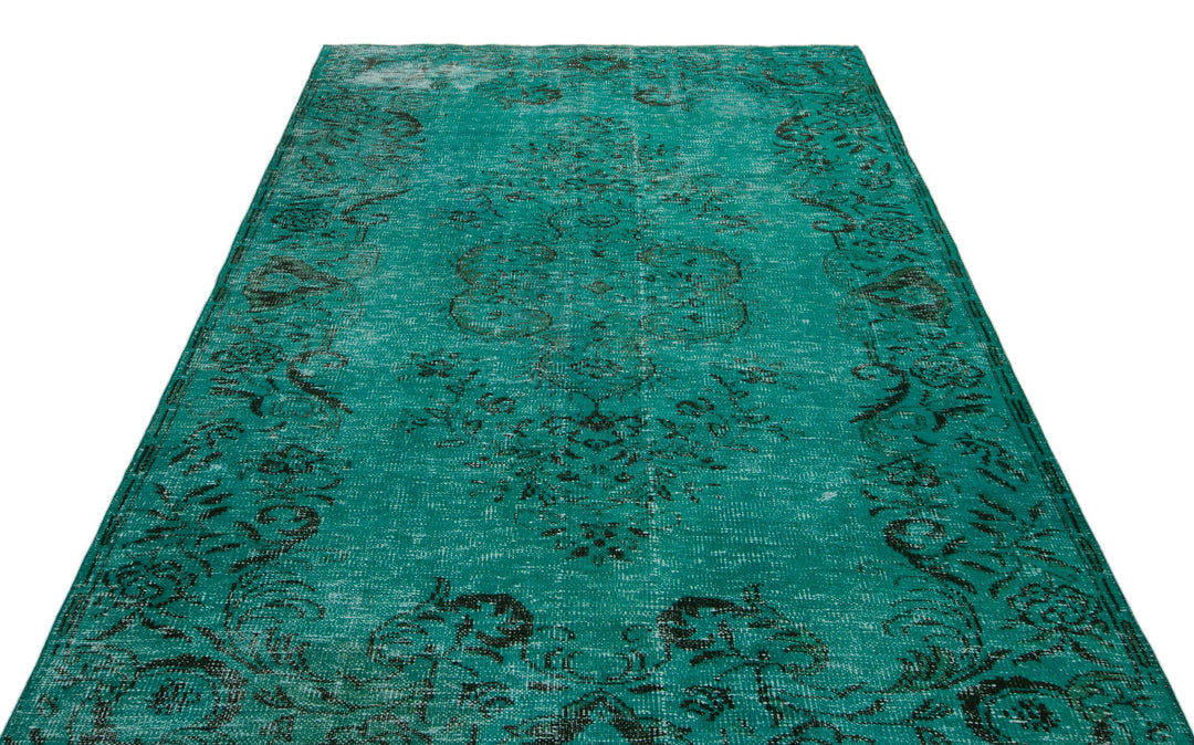 Athens Turquoise Tumbled Wool Hand Woven Rug 173 x 268