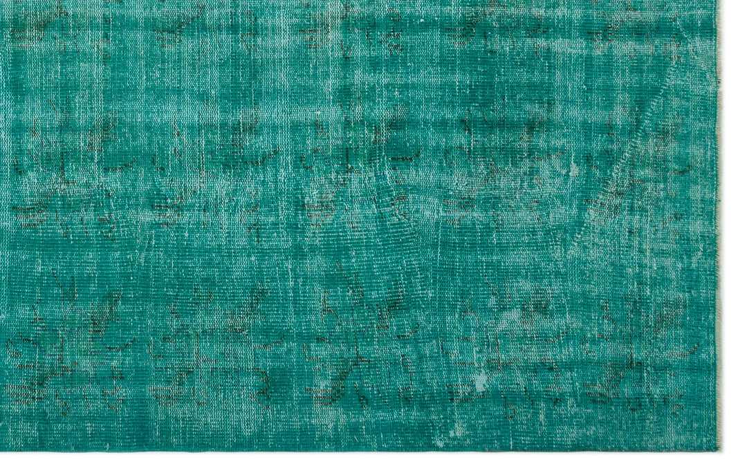 Athens Turquoise Tumbled Wool Hand Woven Carpet 186 x 291
