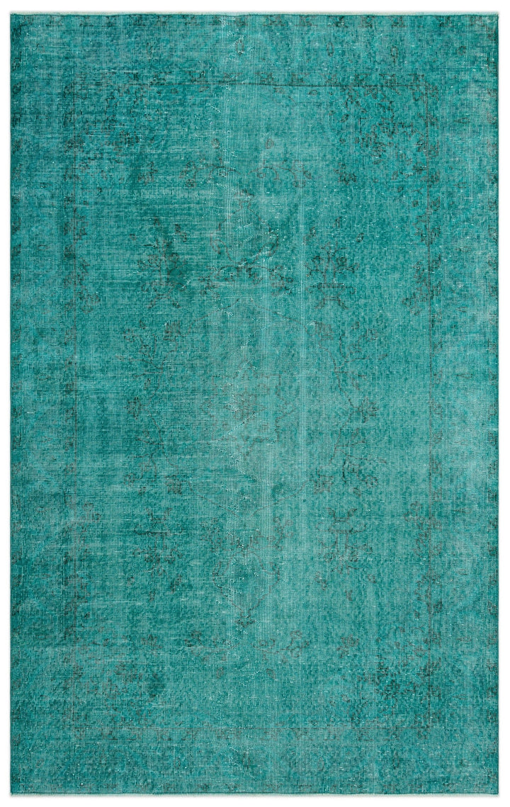 Athens Turquoise Tumbled Wool Hand Woven Rug 167 x 270