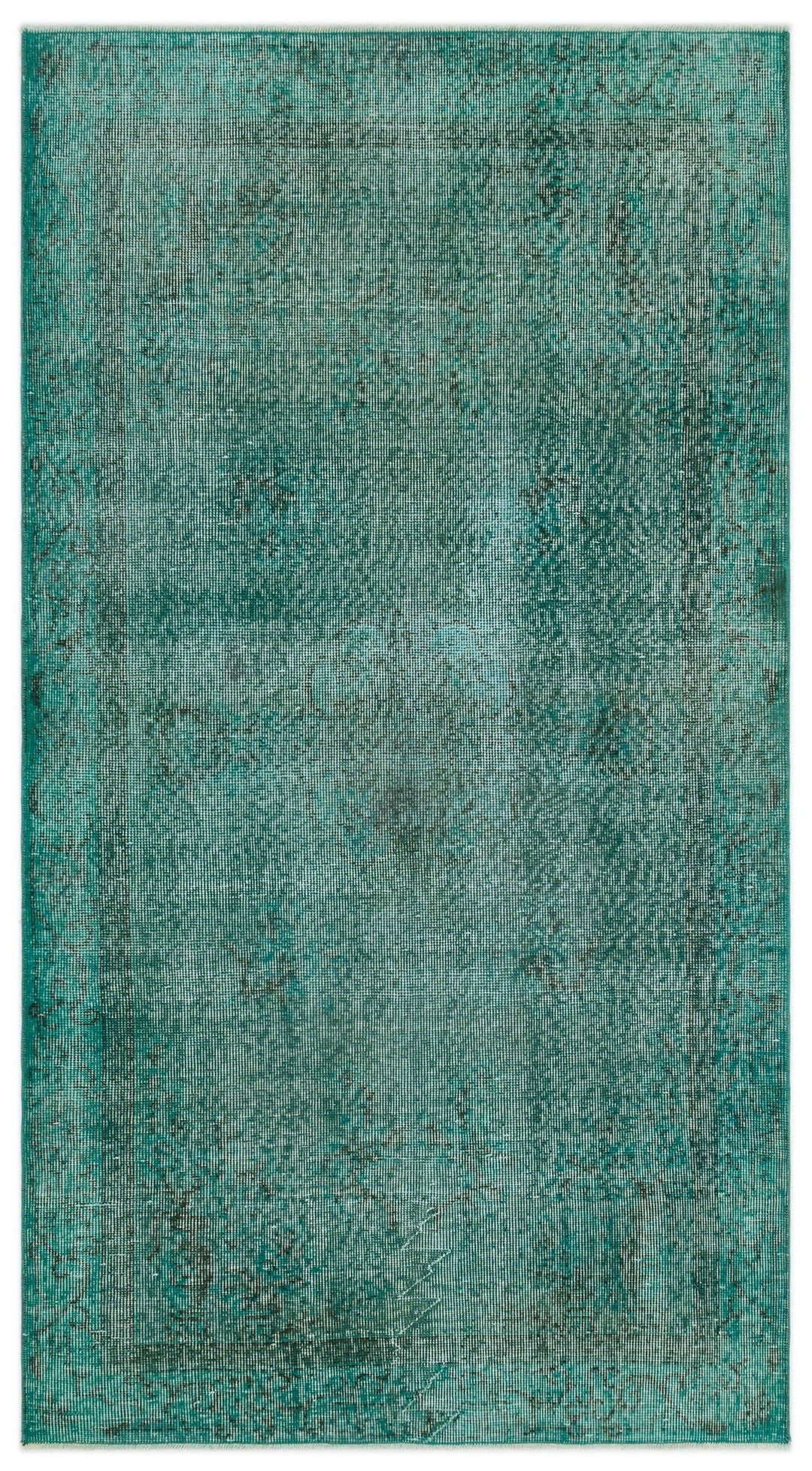 Athens Turquoise Tumbled Wool Hand Woven Rug 115 x 205