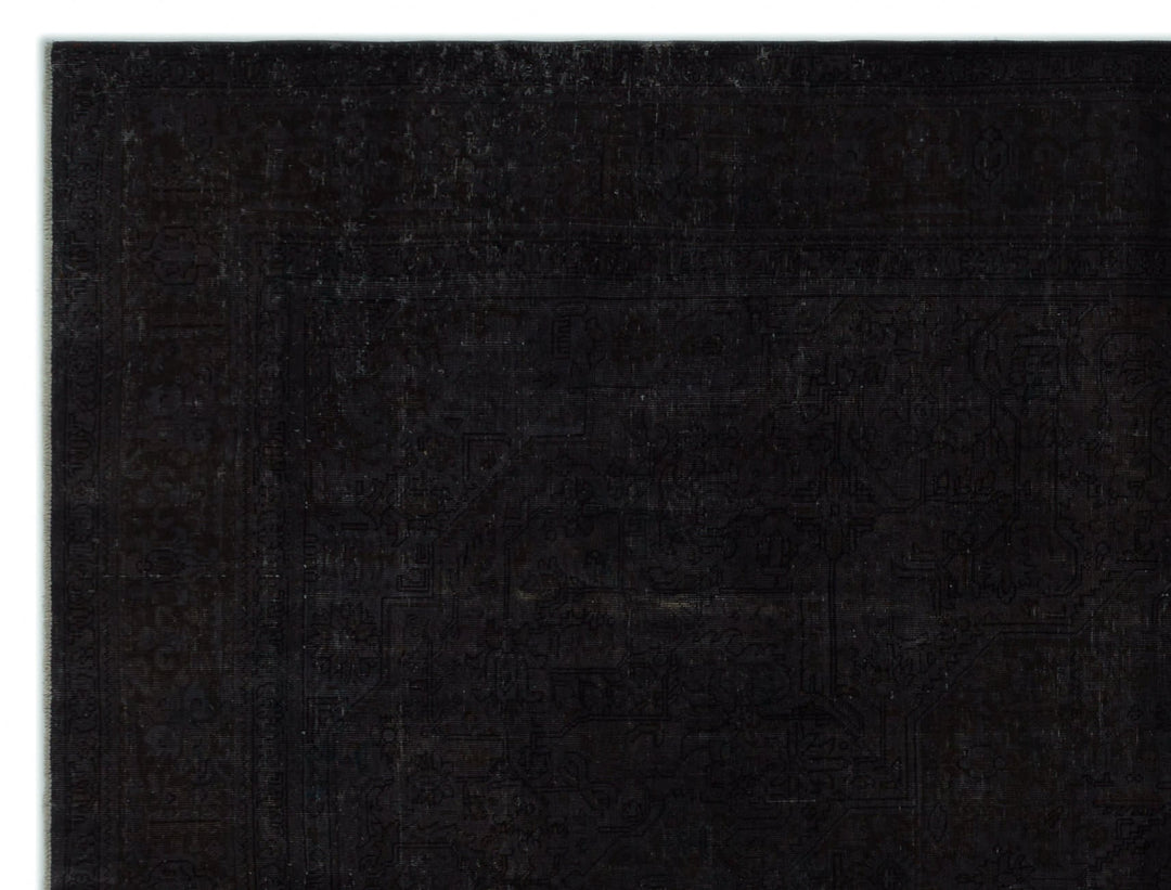 Epirus Black Tumbled Wool Hand Woven Carpet 295 x 382