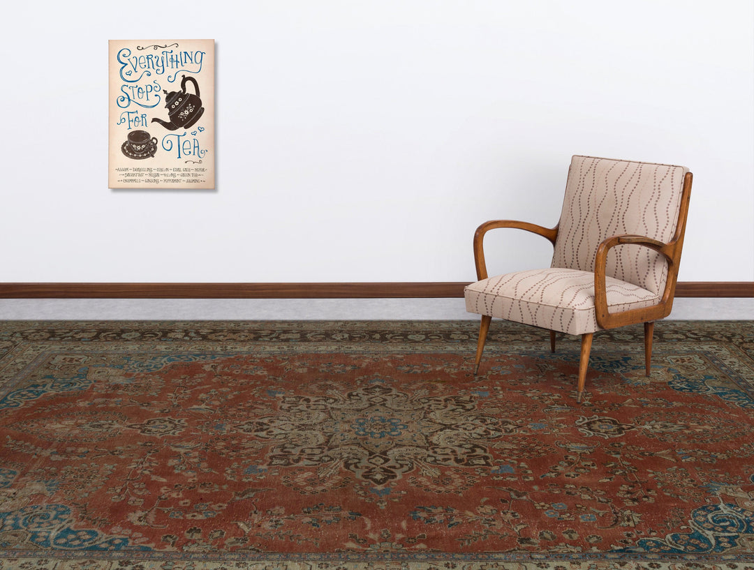 Epirus Brown Tumbled Wool Hand Woven Carpet 280 x 380