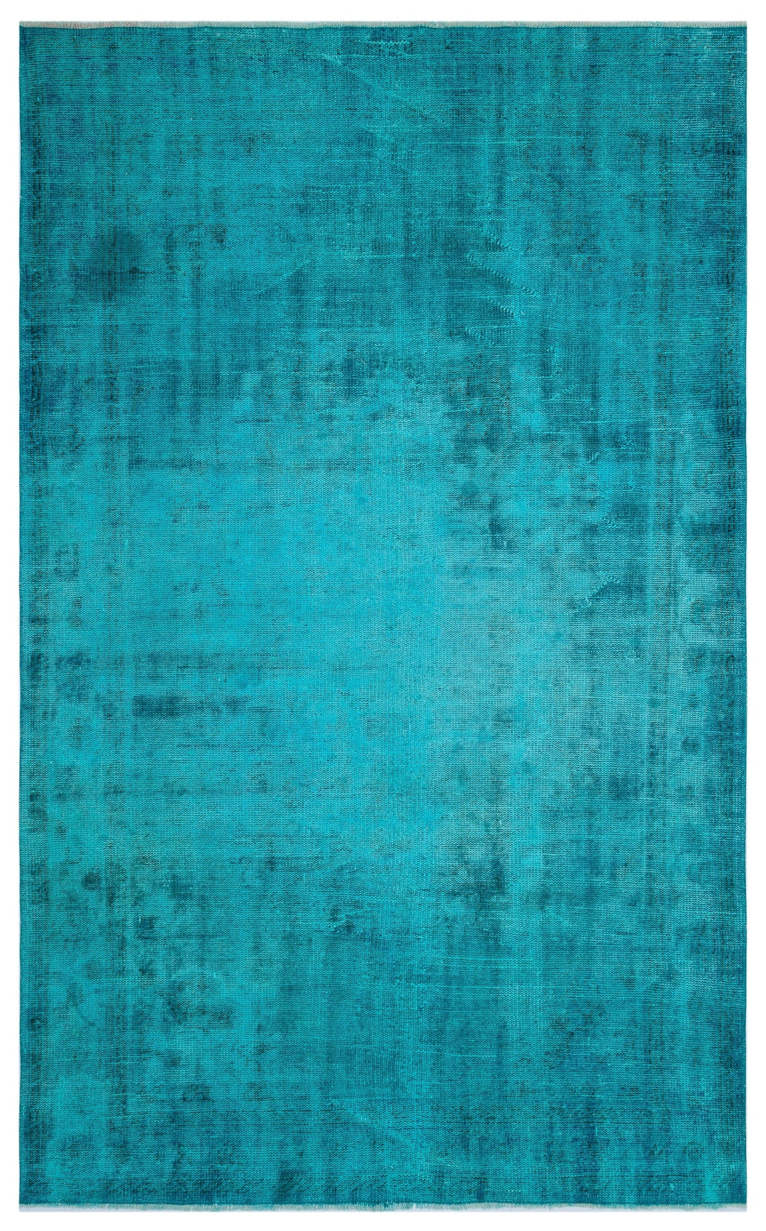 Athens Turquoise Tumbled Wool Hand Woven Carpet 185 x 294