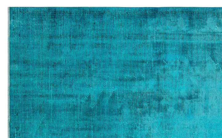 Athens Turquoise Tumbled Wool Hand Woven Carpet 185 x 294