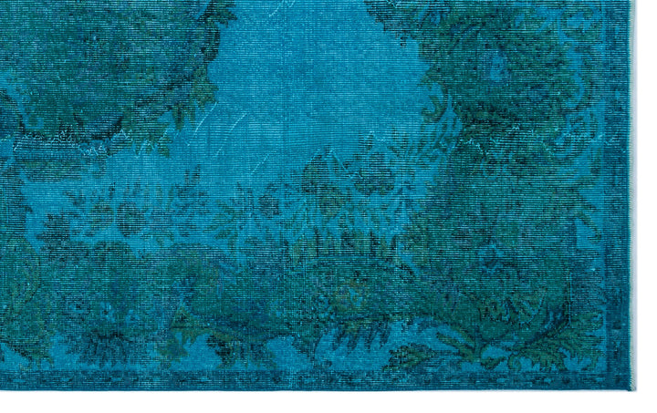 Athens Turquoise Tumbled Wool Hand Woven Rug 182 x 294
