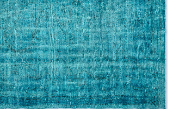 Athens Turquoise Tumbled Wool Hand Woven Rug 178 x 278