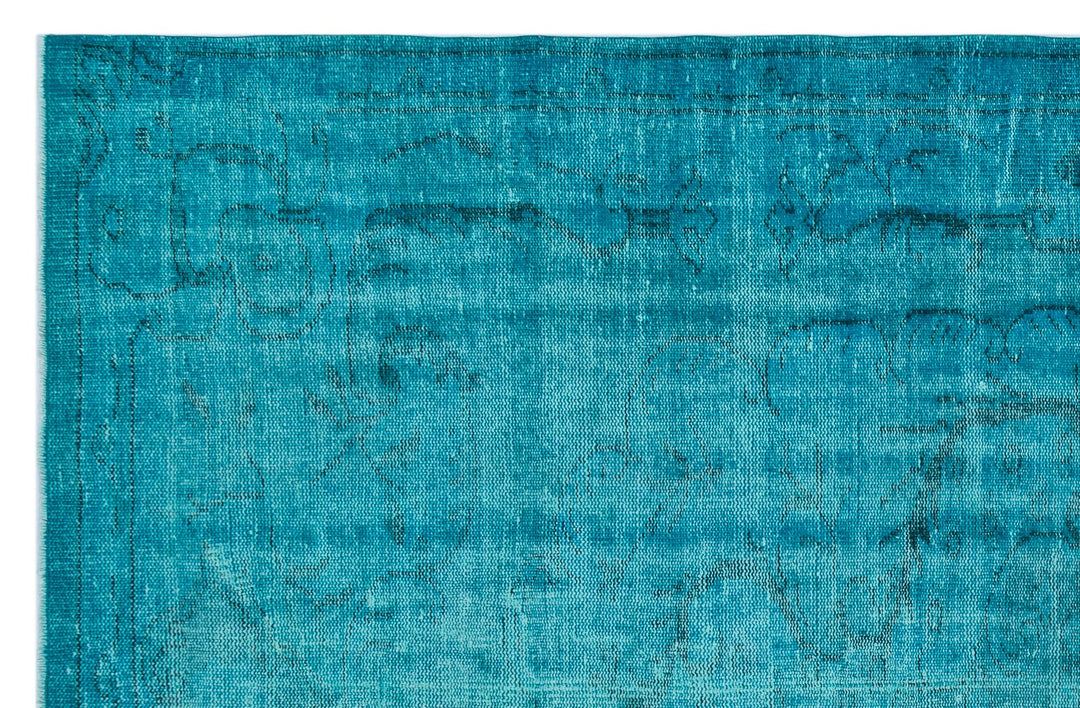 Athens Turquoise Tumbled Wool Hand Woven Rug 178 x 278
