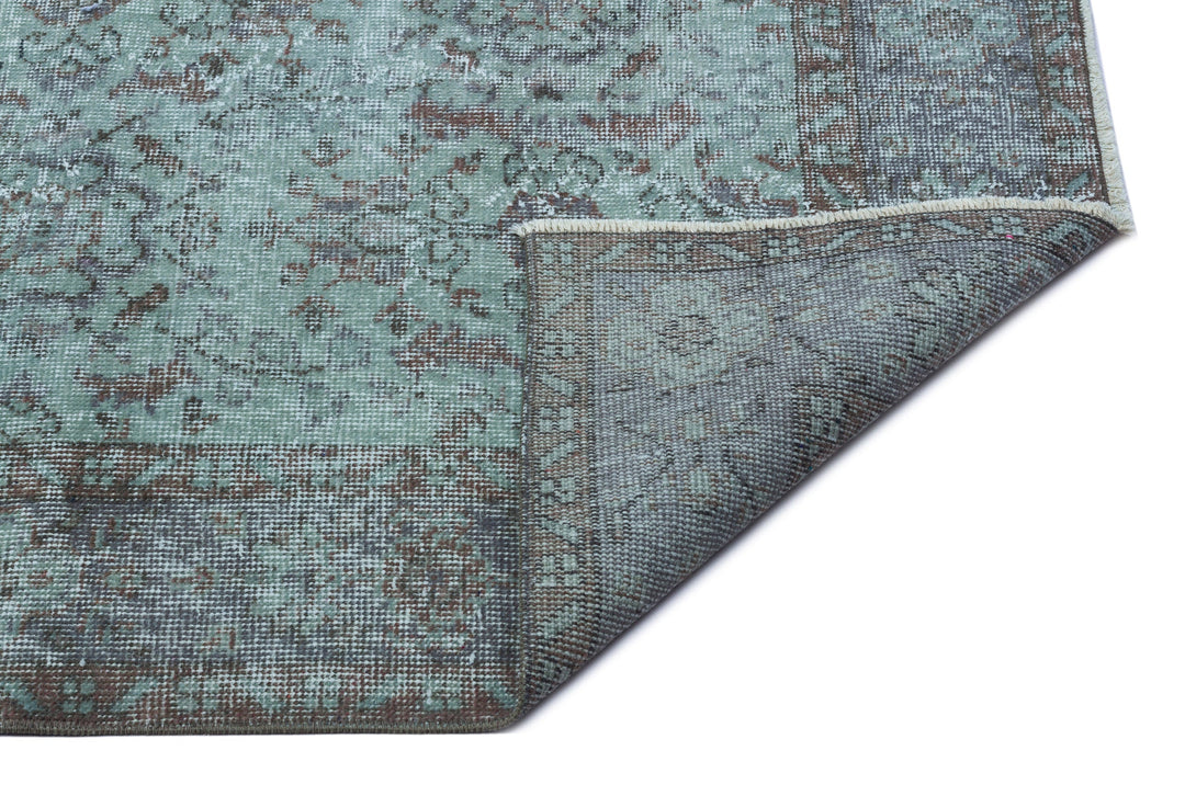 Athens Turquoise Tumbled Wool Hand Woven Carpet 185 x 305