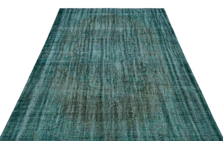 Athens Turquoise Tumbled Wool Hand Woven Rug 182 x 310