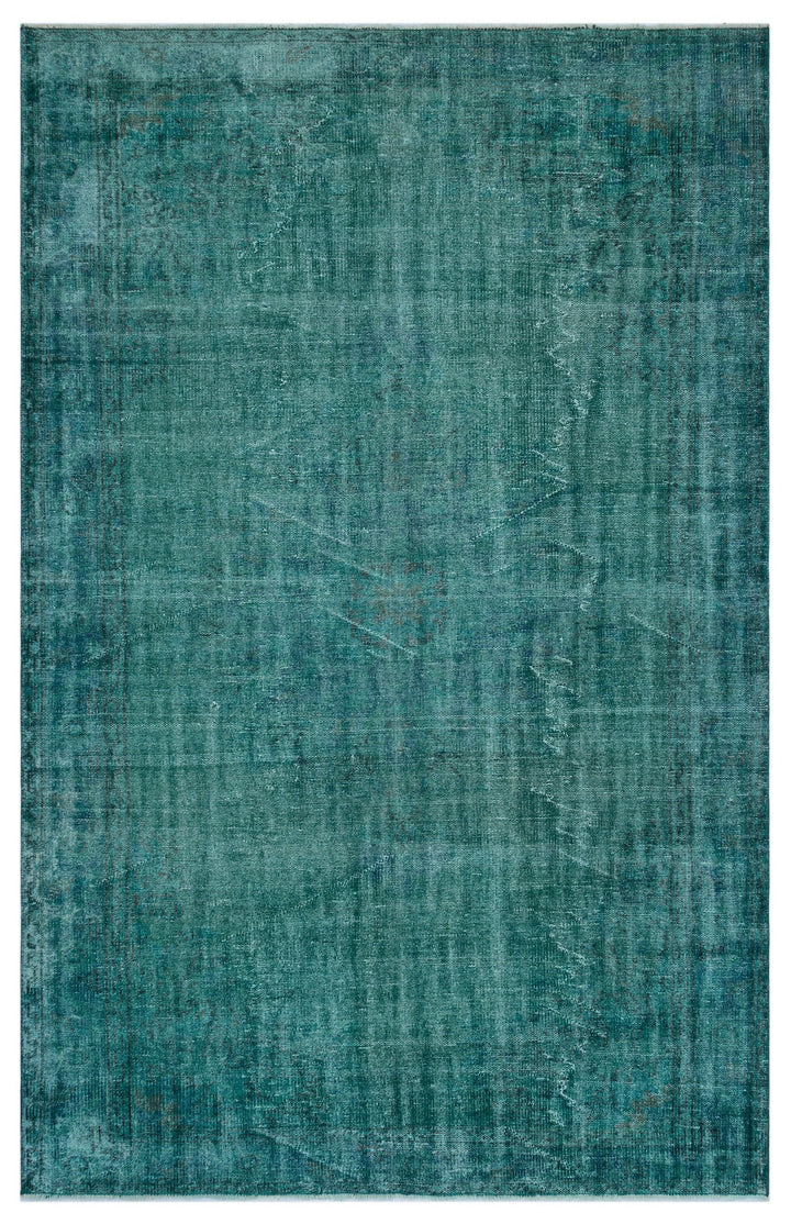 Athens Turquoise Tumbled Wool Hand Woven Rug 197 x 300