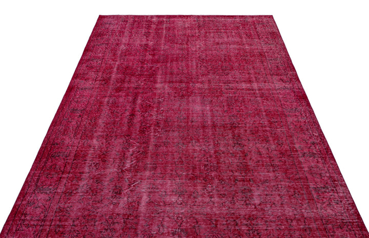 Athens Red Tumbled Wool Hand Woven Carpet 168 x 288