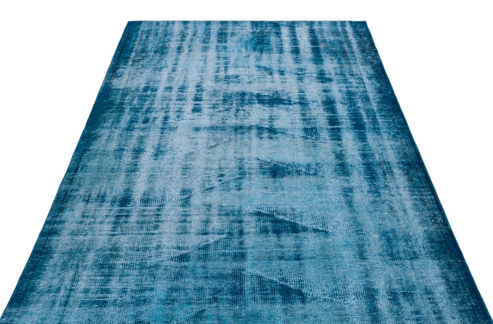 Athens Turquoise Tumbled Wool Hand Woven Carpet 161 x 266