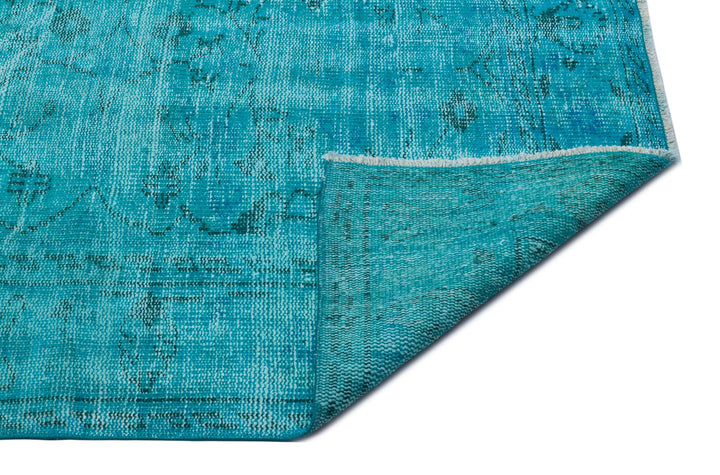Athens Turquoise Tumbled Wool Hand Woven Rug 174 x 278