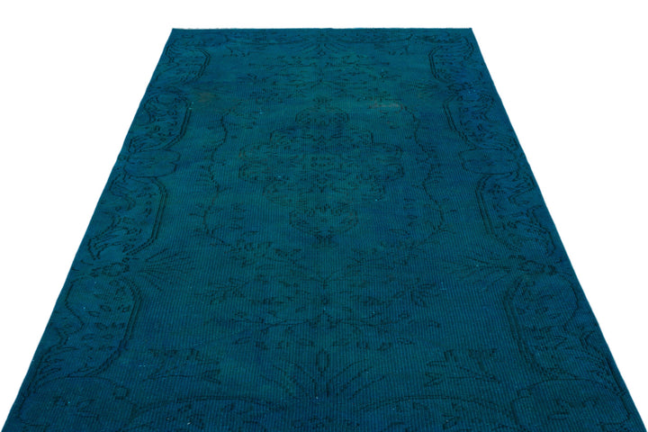 Athens Turquoise Tumbled Wool Hand Woven Carpet 161 x 256